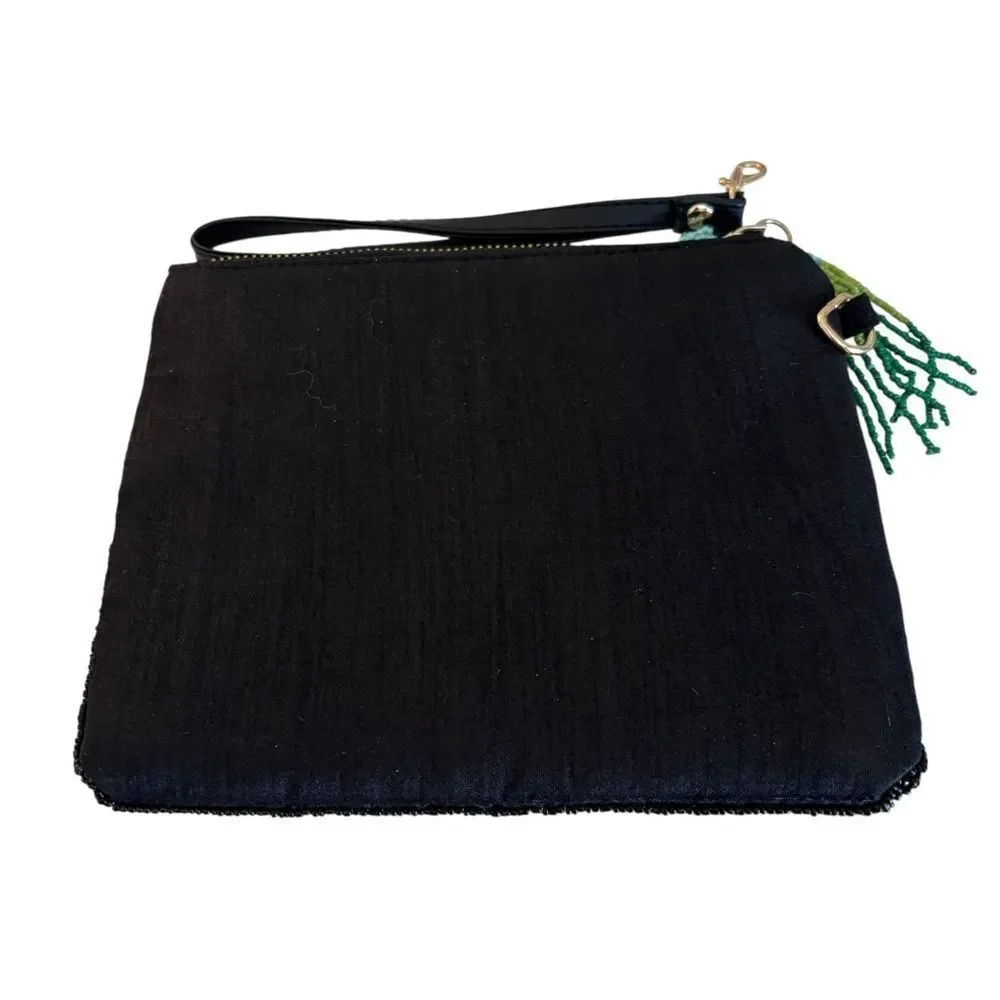 Sincerely Jules Hand Beaded Martini Wristlet/Clutch.